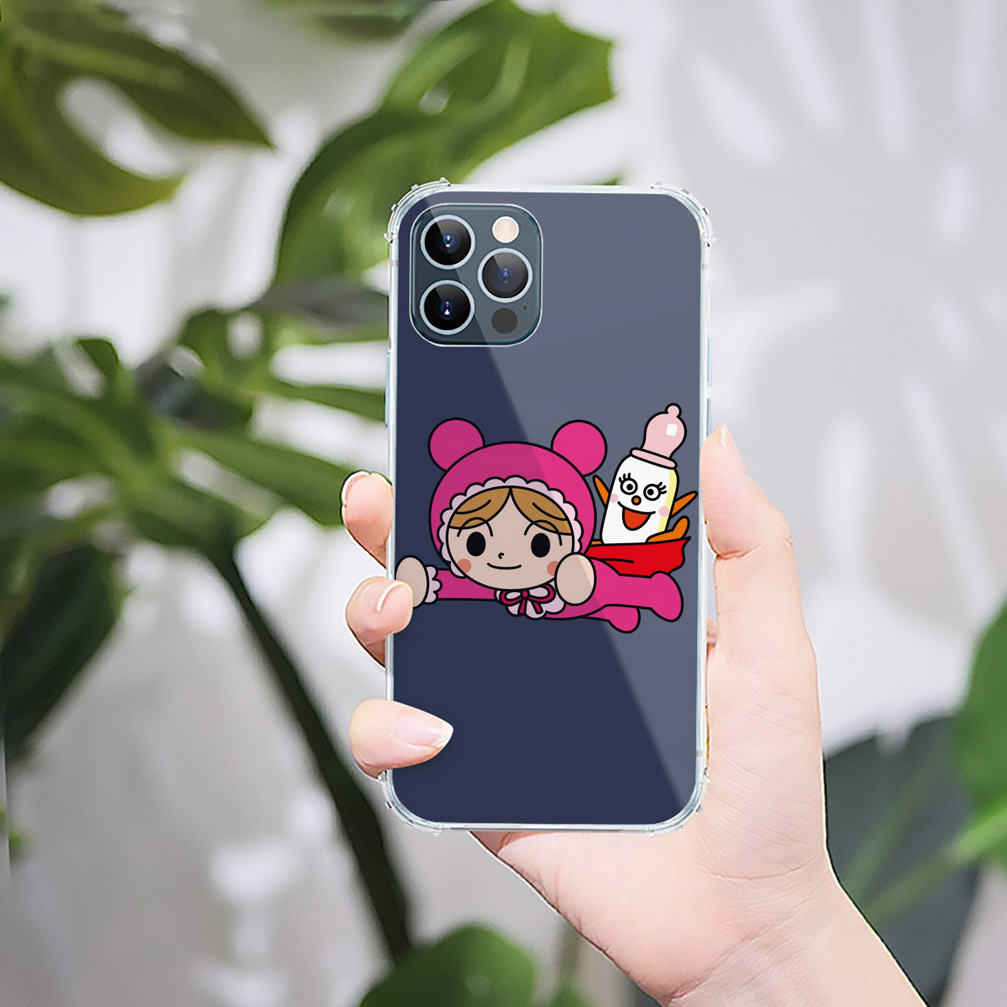（画像用） アンパンマン Anpanman 【iPhone 12シリーズ対応】透明スマホケース（クリアソフトケース）